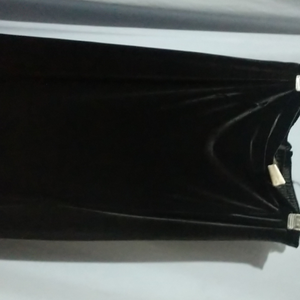 Maxi velour skirt